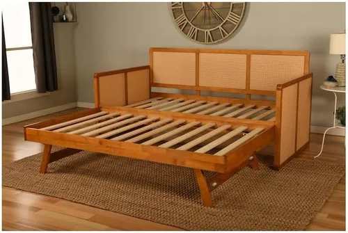 Vista 6 de Kodiak - Sofá cama con colchón incluido, cama multifuncional para sala de estar, dormitorio o habitación de invitados Negro