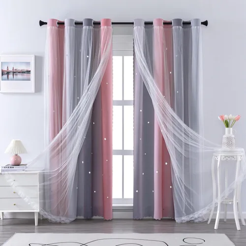 Vista 12 de XiDi - Cortinas para decoración de dormitorio Beige34/54/1