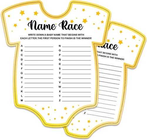 Vista 14 de Juegos de baby shower, tarjetas de juego de preguntas para bebés, suministros y actividades divertidos para juegos de fiesta de baby shower, género