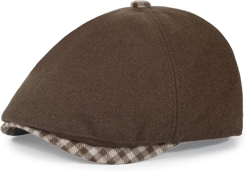 Vista 29 de Sombrero Newsboy de Qlauca para Hombre de Algodón 6 Paneles