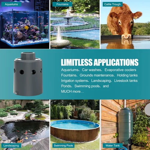 Vista 6 de Válvula de flotador para tanque de agua diseñada para control de nivel de agua, llenado automático y cierre automático, válvula de flotador