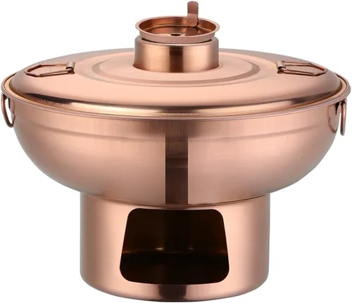 Vista 8 de Olla caliente de acero inoxidable con diseño de arco iris para postre duradera, olla multiusos para sostener frutas, perfecta para reuniones