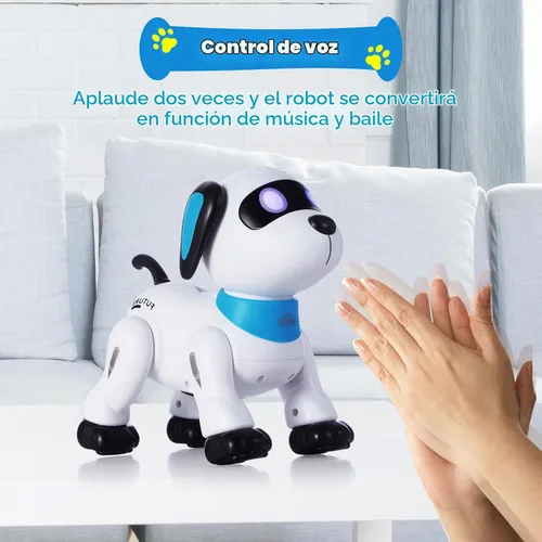 Vista 5 de yiman Perro Robot de Juguete con Control Remoto – Perro Robot Inteligente Programable para Niños de 3+, Juguete de Mascota Electrónico con Baile