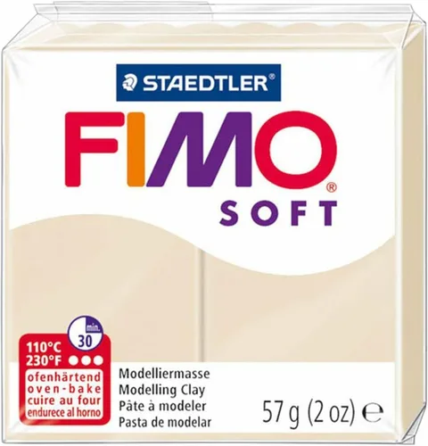 Vista 3 de FIMO Soft & Effect - Arcilla polimérica para modelar horno, 2.01 oz, juego de 6 colores, tonos suaves