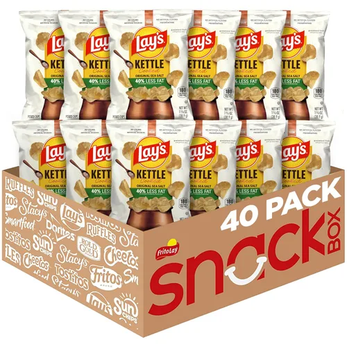 Vista 10 de Lay's Kettle Cooked - Papas fritas sabor jalapeño, 0.85 onzas (paquete con 40 unidades)