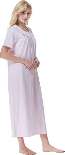 Vista 7 de Keyocean - Camisones para mujer, 100% algodón, suave, ligero, cómodo, ropa de dormir