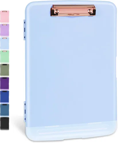 Vista 16 de Sooez Portapapeles con almacenamiento, tableros de clip de alta capacidad de 8.5 x 11 pulgadas con almacenamiento, carpeta de portapapeles