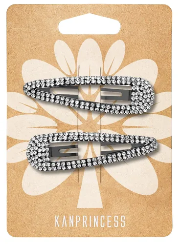 Vista 15 de KANPRINCESS Pinza para el pelo, 2 piezas de diamantes de imitación de 2.4 pulgadas, color plateado, pasadores de pelo para mujeres y niñas, novia