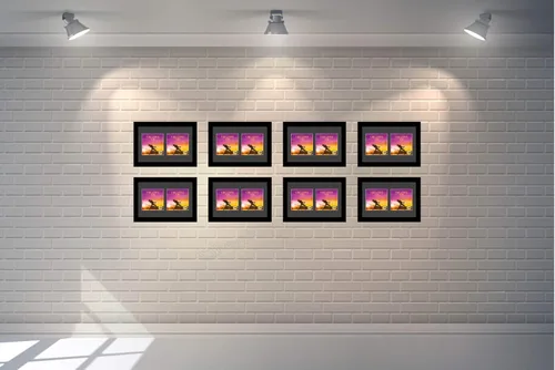 Vista 4 de Creative Picture Frames Marco de música artística de doble cubierta de CD de 8 x 12 pulgadas con paspartú negro de pie o exhibición de pared