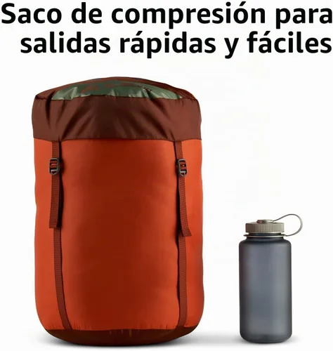 Vista 11 de Kelty Cosmic Synthetic Fill - Saco de dormir de 0 grados para mochilero, regular – correas de compresión, saco de cosas incluido
