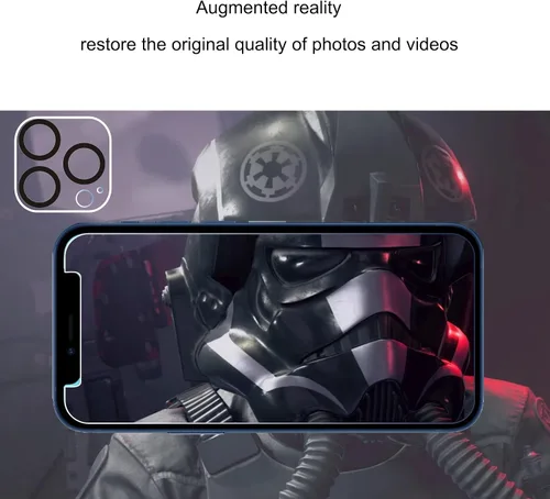 Vista 5 de Ailun - Protector de lente de cámara para iPhone 13 Pro y iPhone 13 Pro Max, vidrio templado, dureza 9H, ultra HD, antiarañazos, fácil de instalar
