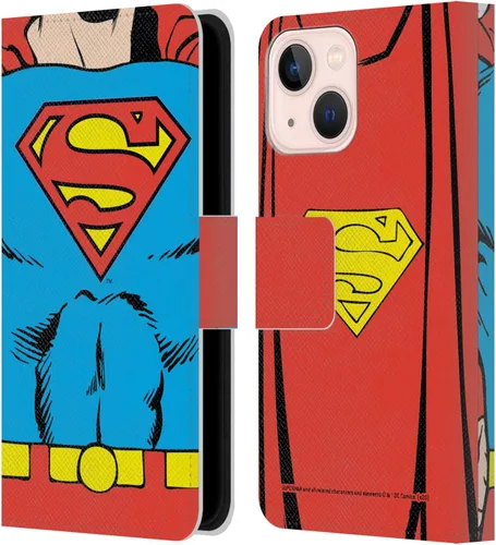 Vista 162 de Head Case Designs Funda de piel con licencia oficial de Superman DC Comics con logotipos negros y rojos compatible con Apple iPhone 11