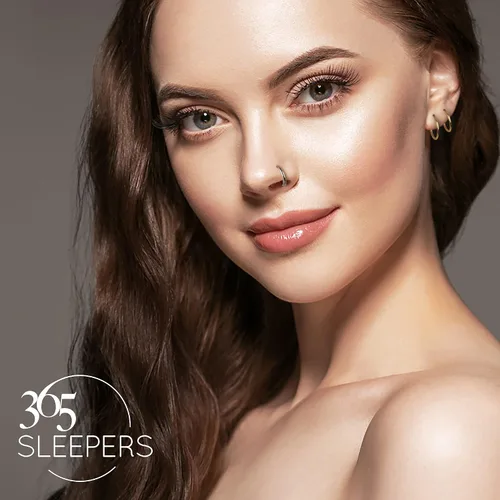 Vista 5 de 365 Sleepers 2 piezas G23 Titanium 20G (muy fino) Aretes de aro con bisagras, segmento de nariz, 0.197in - 0.236in - 0.276in - 0.315in - 0.354in