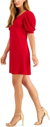 Vista 3 de MSK Vestido tubo de punto con mangas abullonadas para mujer