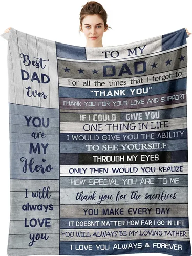 Vista 9 de Regalos Yamco para Papá - Mantas del Día del Padre 50"x40" - Ideas Geniales y Divertidas para el Día del Padre, Navidad y Cumpleaños - Regalos