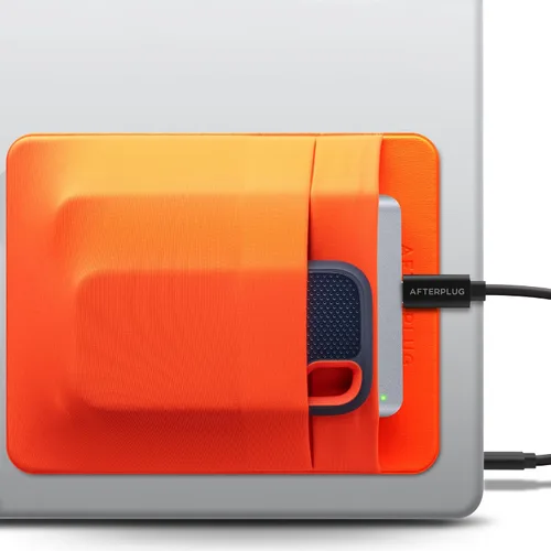 Vista 32 de Soporte para SSD y disco duro de 2 bolsillos para laptop, adhesivo reutilizable, funda de bolsillo adhesiva para SSD portátil externo, disco duro