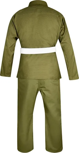 Vista 6 de FISTRAGE Jiu Jitsu Gi Patch BJJ brasileño para hombres y mujeres MMA Uniforme con cinturón