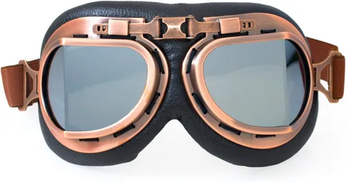 Vista 9 de CRG Sports Gafas de motocicleta estilo aviador, piloto, crucero, scooter, gafas de motocross para hombre, mujer, adulto