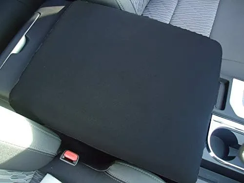 Vista 2 de Car Console Covers Plus Diseñado para Nissan NV 2500 3500 Pasajeros y Cargo Van 2013-2023 Protector de neopreno para consola central, hecho a mano