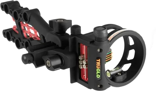 Vista 8 de Truglo 5-Pin Carbon Hybrid Archery Sight, Black
