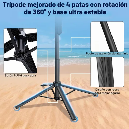 Vista 4 de Trípode para selfie con seguimiento facial automático con cardán de seguimiento inteligente desmontable, sin aplicación para disparar, kits de fotos