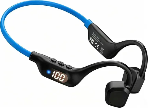 Vista 12 de Bone Conduction Headphones, 14H Playtime Bluetooth 6.0 Open-Ear Earbuds with Mic, IPX5 Waterproof Lightweight Headset, Wireless Sport Earphones for