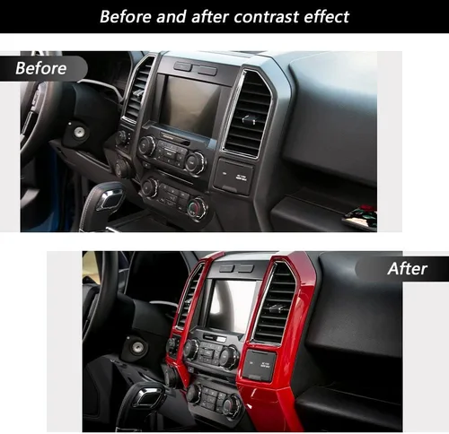 Vista 3 de Linskip Cubiertas de ventilación de aire para tablero compatibles con Ford F150 2015 2016 2017 2018 2019 2020 Ford F150, control 4WD y panel