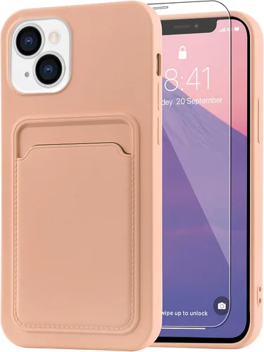 Vista 18 de MZELQ Compatible con iPhone 11 Funda TPU Soporte para Tarjetas Cubierta de Billetera, Protección de Cámara + Protector de Pantalla Funda Suave