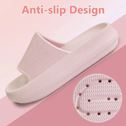 Vista 3 de Pantuflas de ducha para niños y niñas, antideslizantes, para verano, playa, piscina