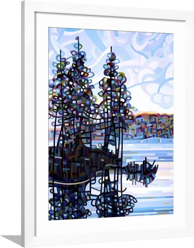 Vista 16 de AllPosters Mandy Budan - Impresión giclée de pared con marco negro de Haliburton Morning on Black Frame de 12 x 16 pulgadas