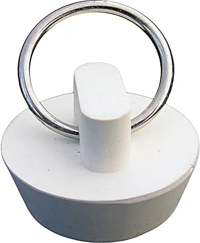 Vista 6 de LASCO 02-3203 Tapón hueco de goma blanca para aberturas de drenaje de 1-1/8 pulgadas