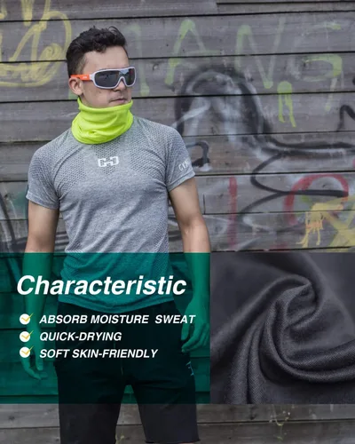 Vista 22 de Máscara facial con protección contra el polvo, aerosoles UV, reutilizable, lavable, polaina para el cuello