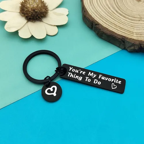 Vista 2 de Divertidos regalos de pareja para él y su novio novia llavero traviesos regalos para esposa marido pareja joyería día de San Valentín regalos