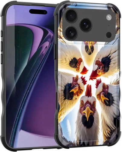 Vista 96 de Funda para iPhone Air, [doble capa] [protección contra caídas de grado militar de 10 pies] Funda resistente a prueba de golpes para iPhone Air