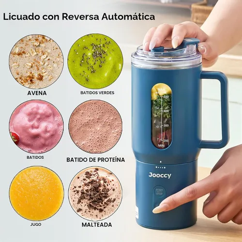 Vista 2 de Licuadora portátil para batidos, 18oz personal, recargable