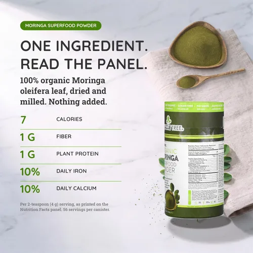 Vista 5 de Superalimento de moringa orgánica en polvo de Miracle Tree