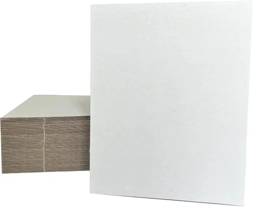 Vista 8 de Paquete de 50 hojas de cartón corrugado de 8 x 10 pulgadas, almohadillas de cartón corrugado de papel kraft marrón de primera calidad, planos a