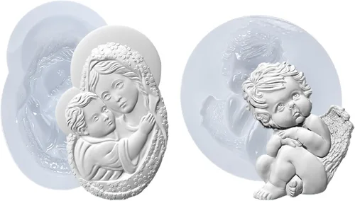 Vista 15 de Moldes de arte para arcilla polimérica, arcilla que se seca al aire, yeso, resina epoxi, fondant, decoración de pasteles, 3 molduras decorativas