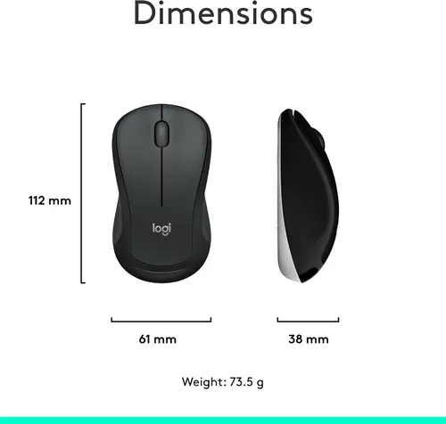 Vista 15 de Logitech MK540 Combo avanzado de teclado y mouse inalámbricos para Windows, receptor USB unificador de 2.4 GHz, teclas de acceso rápido multimedia
