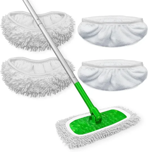 Vista 9 de Almohadillas de Microfibra Reutilizables para Trapeador Almohadillas Húmedas Lavables Compatibles con Repuestos de Almohadillas Swiffer Sweeper