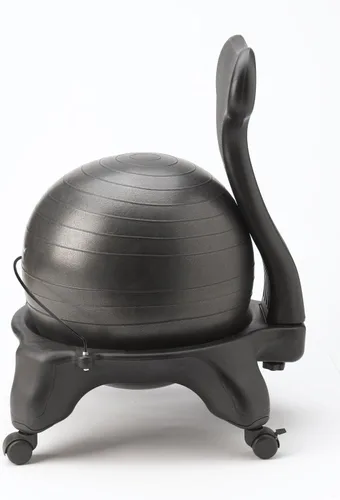Vista 2 de Gaiam - Silla clásica de balón, asiento de estabilidad (negro)
