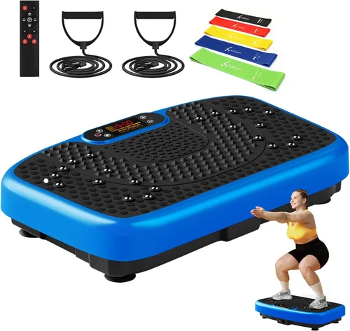 Vista 18 de SoftGym Máquina de ejercicios con placa de vibración para drenaje linfático Negro