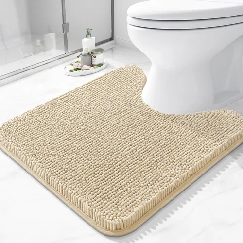 Vista 77 de Arotive Alfombras de baño de felpilla extrasuaves y absorbentes, de 24 x 16 pulgadas, lavables a máquina, parte trasera de goma antideslizante