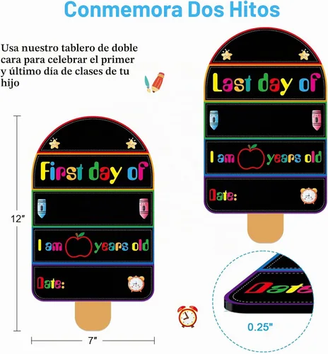 Vista 3 de Cartel de la junta del primer día de escuela de PETCEE - Letrero de regreso