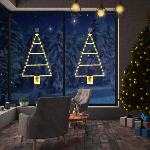 Vista 5 de LYHOPE Luces de decoración de Navidad, luz LED de escalera de Navidad de 2 pies, 8 modos y temporizador, luz de Navidad, escalera LED de árbol
