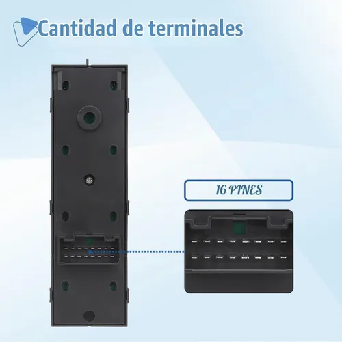 Vista 3 de Interruptor maestro de ventana eléctrica para Hyundai Tucson 93571