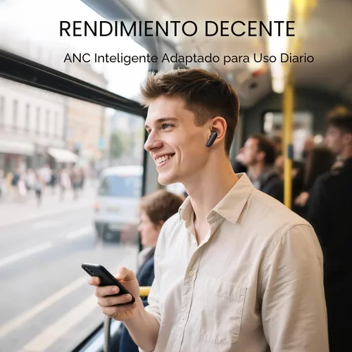 Vista 3 de Auriculares CMF Buds 2a inalámbricos 2025 Nuevos Auriculares con cancelación activa de ruido 42dB Auriculares Bluetooth híbridos con controlador