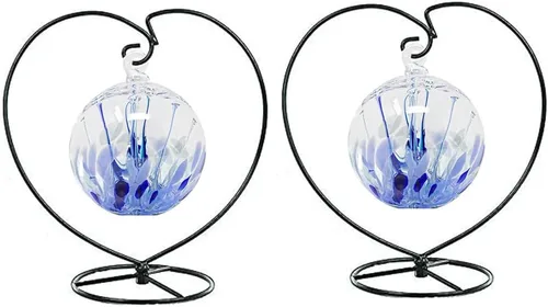 Vista 12 de Soporte para adornos con colgador de hierro para colgar globos de cristal navideños (Forma de corazón grande 1 pieza)