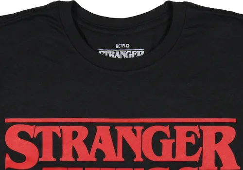 Vista 3 de Camiseta de algodón y poliéster con logotipo de Stranger Things para niño