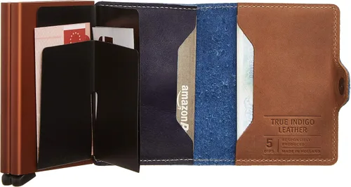 Vista 5 de Secrid - Cartera doble de piel auténtica con protección RFID, capacidad para 16 tarjetas